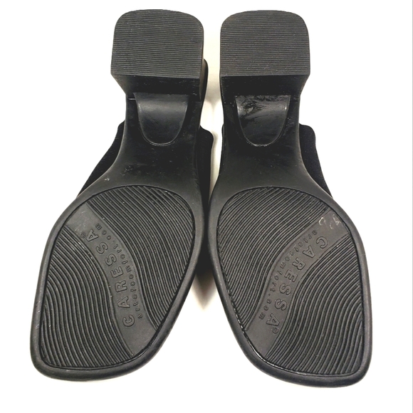 Caressa Ultima Series Black Slip on Block Heel Sandals Womans size 9 M - Picture 9 of 9